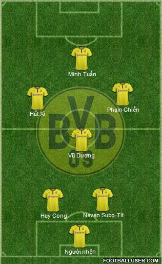 Borussia Dortmund Formation 2013