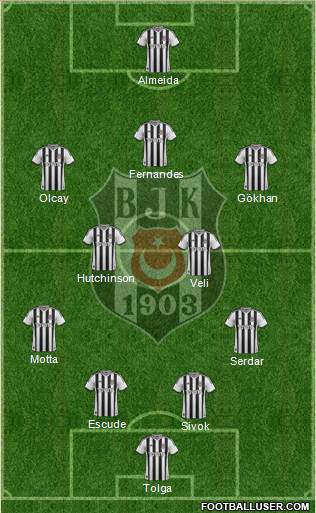 Besiktas JK Formation 2013