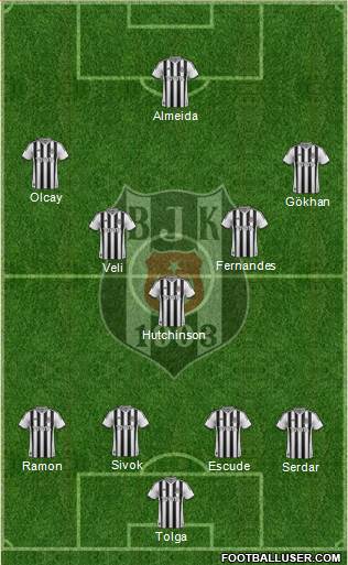 Besiktas JK Formation 2013