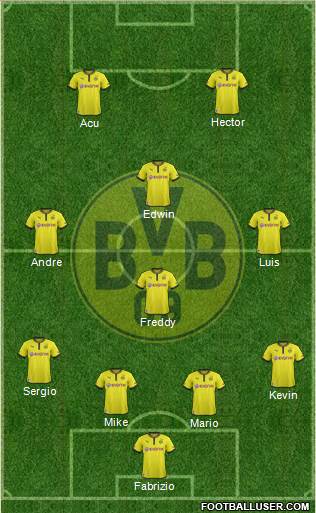 Borussia Dortmund Formation 2013