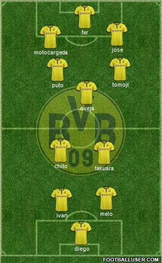 Borussia Dortmund Formation 2013