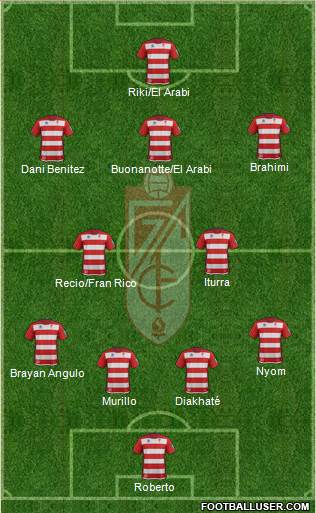 Granada C.F. Formation 2013