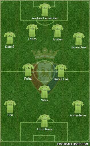 C. At. Osasuna Formation 2013