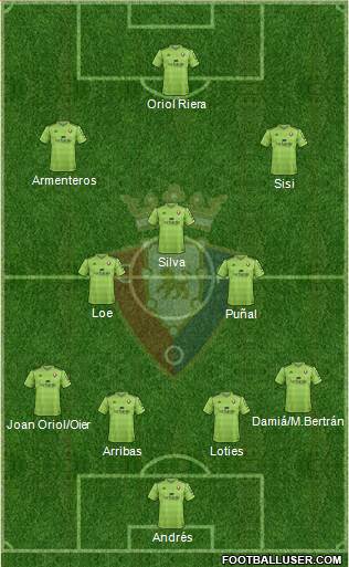 C. At. Osasuna Formation 2013