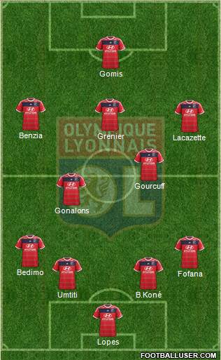 Olympique Lyonnais Formation 2013