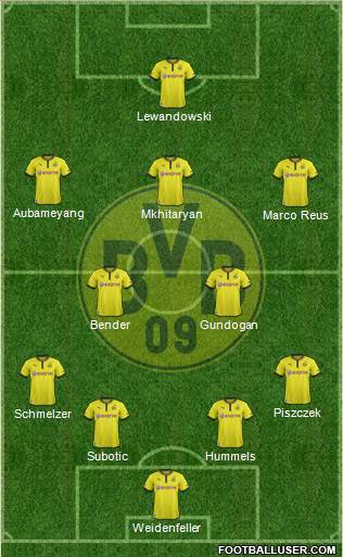 Borussia Dortmund Formation 2013