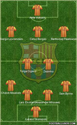 F.C. Barcelona Formation 2013
