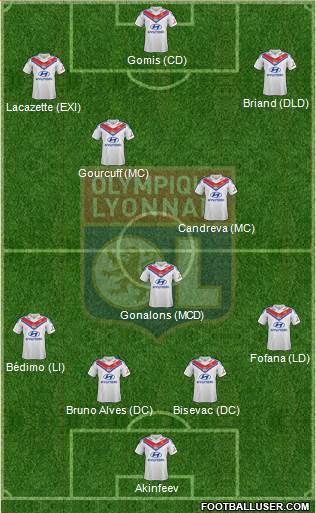 Olympique Lyonnais Formation 2013