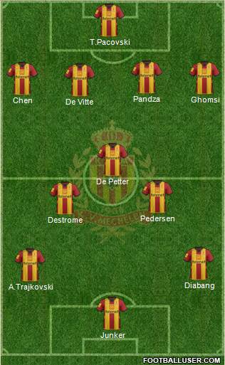 Yellow Red KV Mechelen Formation 2013