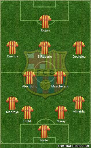 F.C. Barcelona Formation 2013