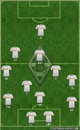 Borussia Mönchengladbach Formation 2013