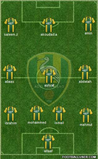 ADO Den Haag Formation 2013