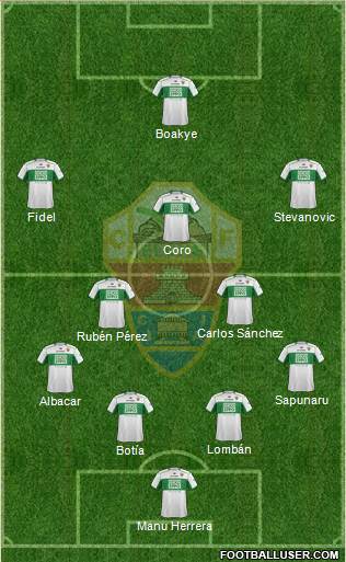 Elche C.F., S.A.D. Formation 2013