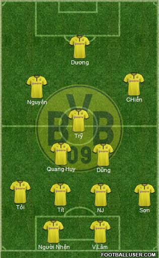 Borussia Dortmund Formation 2013