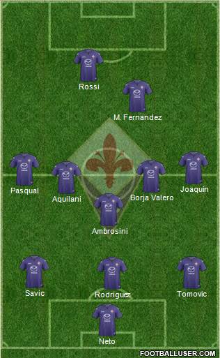 Fiorentina Formation 2013