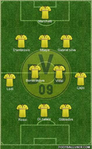 Borussia Dortmund Formation 2013
