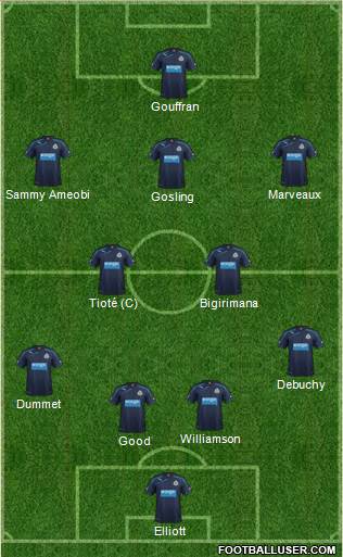 Newcastle United Formation 2013