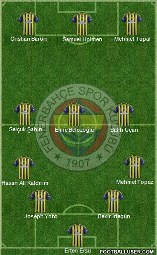 Fenerbahçe SK Formation 2013