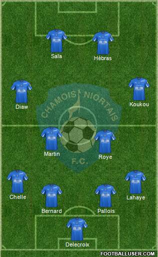 Chamois Niortais Football Club Formation 2013