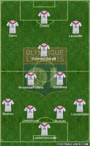 Olympique Lyonnais Formation 2013