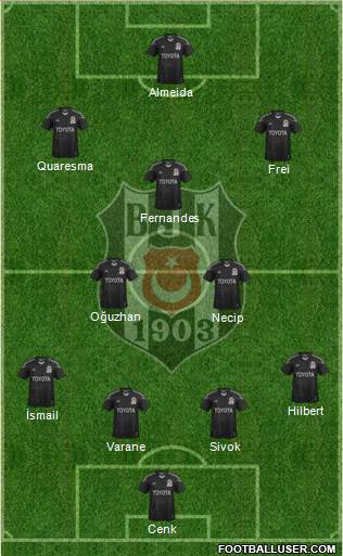 Besiktas JK Formation 2013