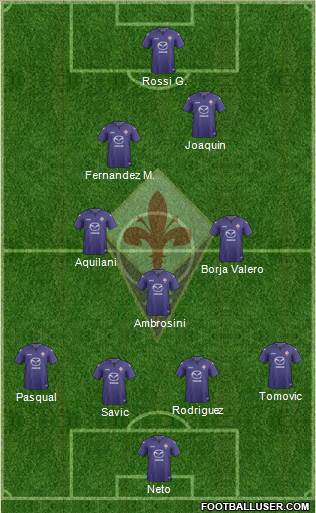 Fiorentina Formation 2013