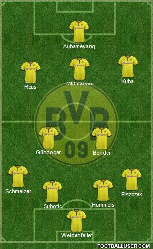 Borussia Dortmund Formation 2013