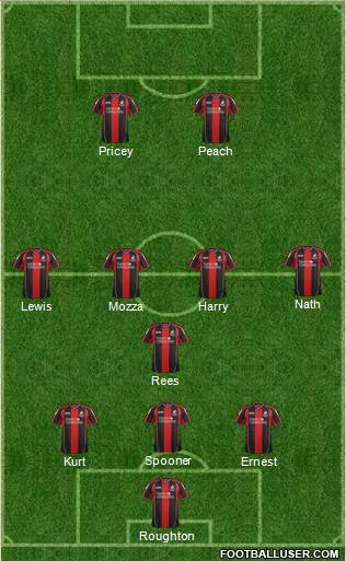 AFC Bournemouth Formation 2013