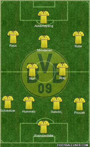 Borussia Dortmund Formation 2013