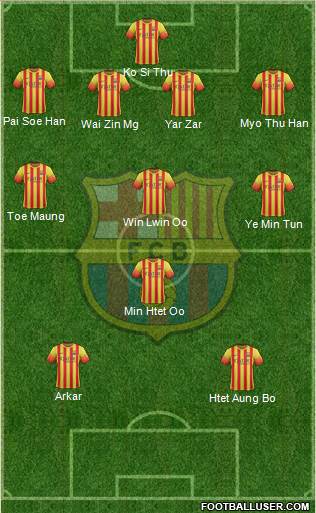 F.C. Barcelona Formation 2013