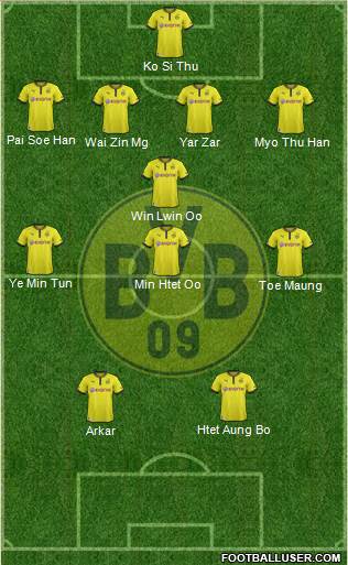 Borussia Dortmund Formation 2013