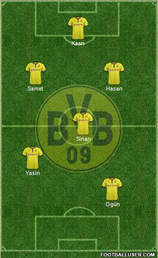 Borussia Dortmund Formation 2013