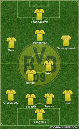 Borussia Dortmund Formation 2013