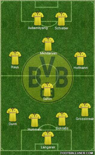 Borussia Dortmund Formation 2013