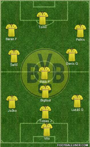 Borussia Dortmund Formation 2013