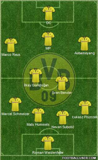 Borussia Dortmund Formation 2013