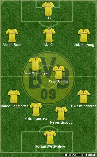 Borussia Dortmund Formation 2013