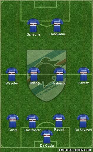 Sampdoria Formation 2013