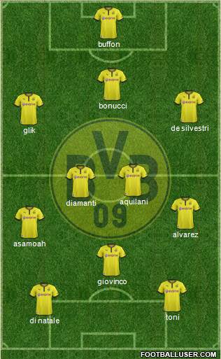 Borussia Dortmund Formation 2013