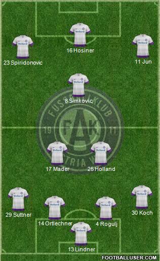 FK Austria Wien Formation 2013