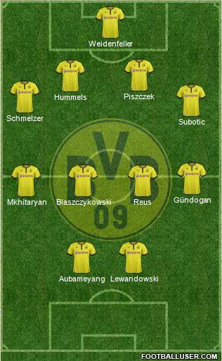 Borussia Dortmund Formation 2013