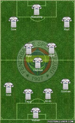 Fenerbahçe SK Formation 2013