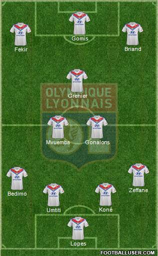 Olympique Lyonnais Formation 2013