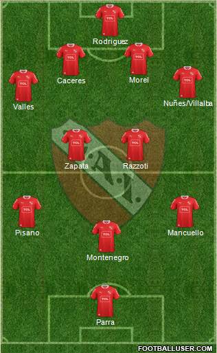Independiente Formation 2013