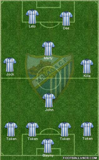 Málaga C.F., S.A.D. Formation 2013