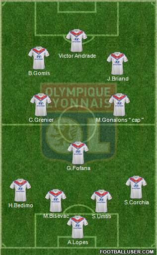 Olympique Lyonnais Formation 2013