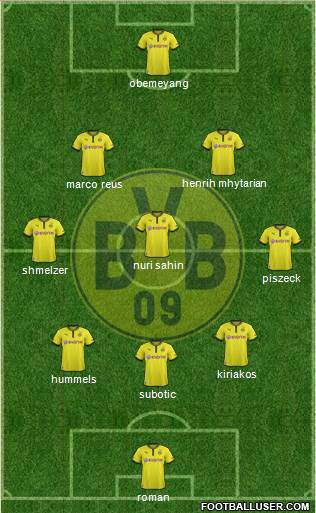 Borussia Dortmund Formation 2013