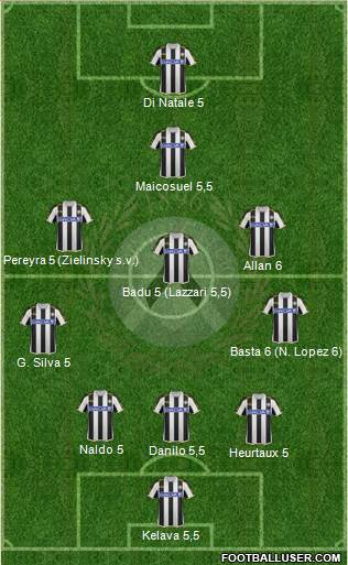 Udinese Formation 2013