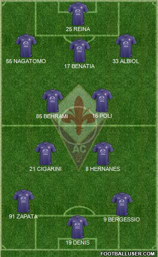 Fiorentina Formation 2013