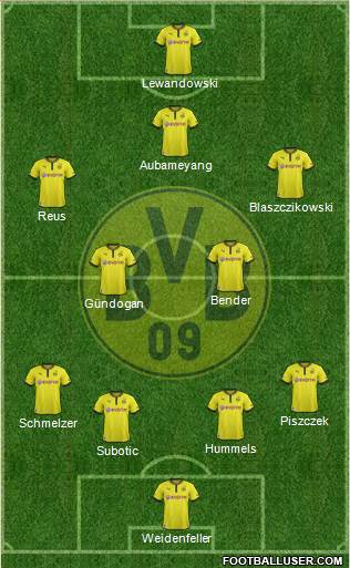 Borussia Dortmund Formation 2013